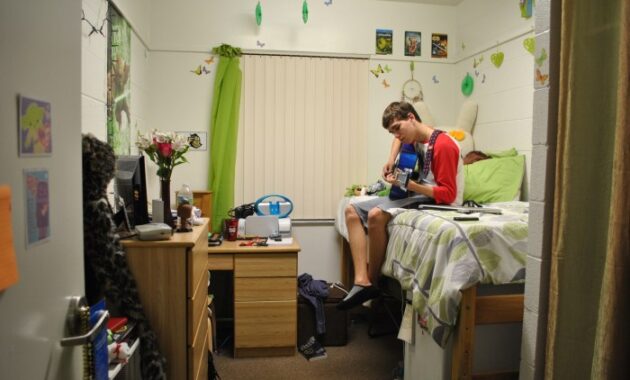 How to decorate a single college dorm room