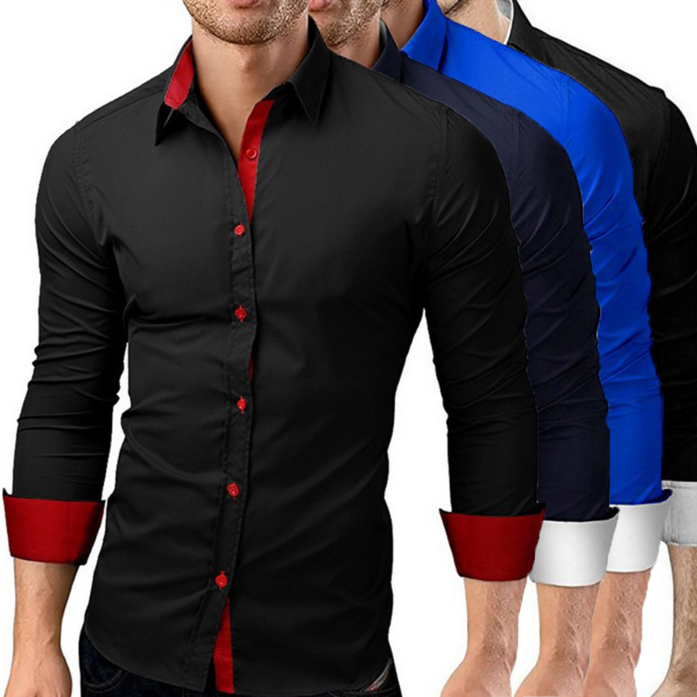 Men's slim fit dress shirts