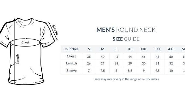 Men's dress shirts size guide