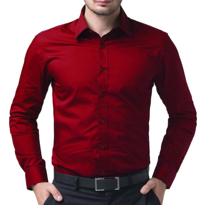 Mens red dress shirt near me