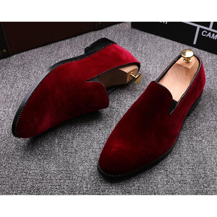 Velvet dress shoes mens